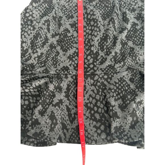 NWT Necessary Objects by Ady Gluck Frankel Fit & Flare Print Gray Skirt Jr-Large - Picture 5 of 5